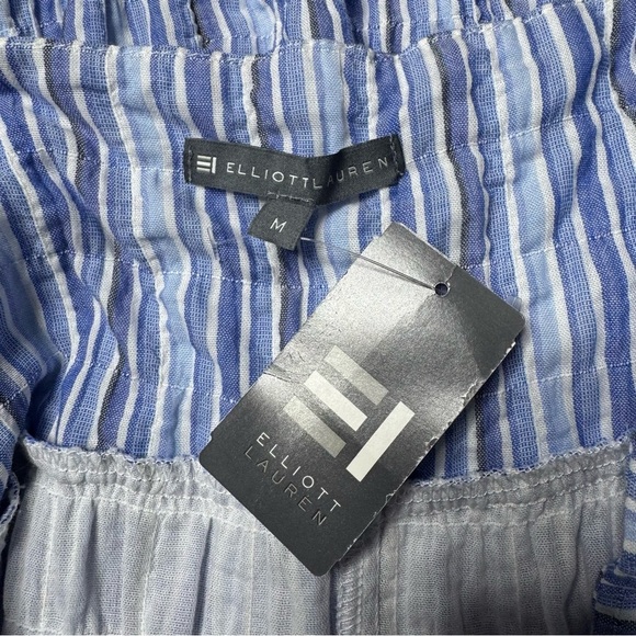 Elliott Lauren Seersucker Maxi Dress Size Medium NWT - Picture 4 of 11